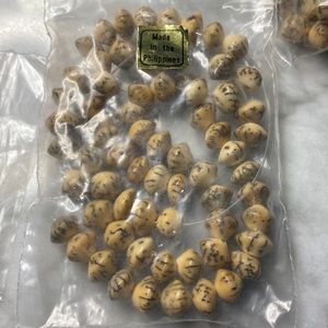 Bead, betel nut (waxed), 8x6mm double cone